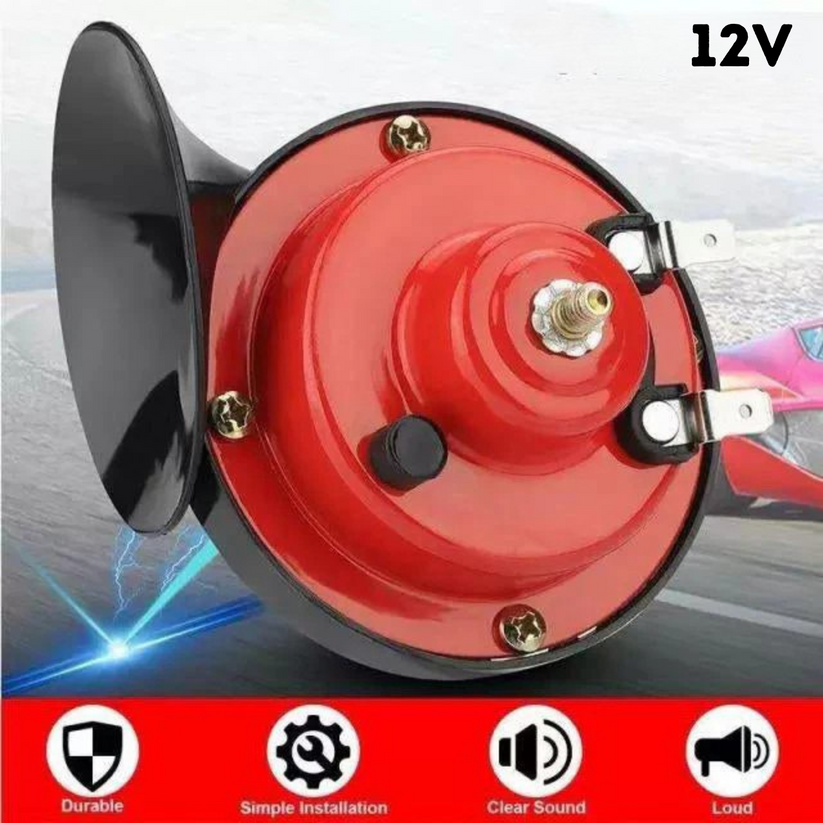 BOCINAS CARACOL DOBLE 12V AUTO MOTO CAMIÓN SONIDO DE ALTA POTENCIA