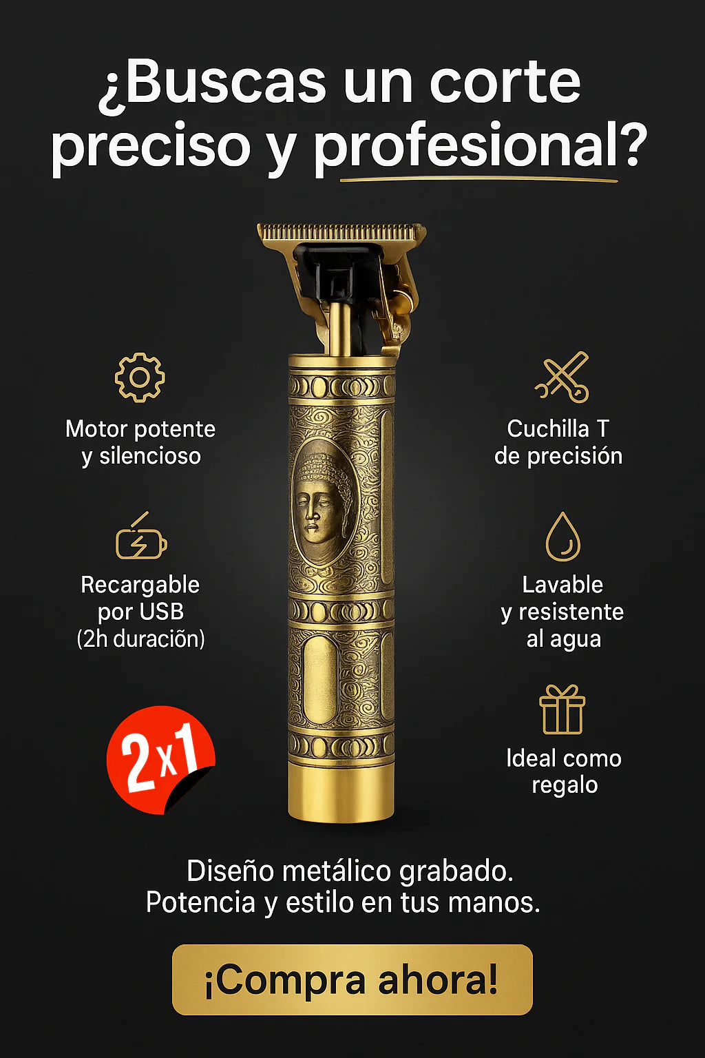 2x1 Super Promo Barbera y Patillera | Recargable.