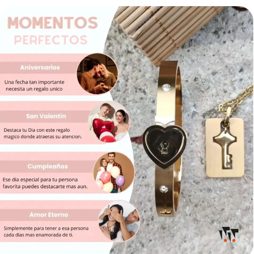 Pulsera + Collar Amor Candado